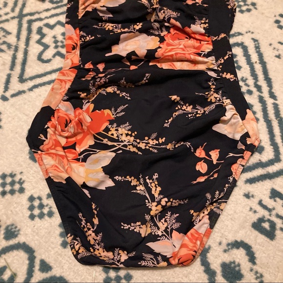 Zimmermann Black Pink Rose Floral Halter Swim Suit - Picture 7 of 9